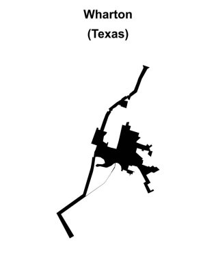 Wharton (Texas) boş ana hat haritası