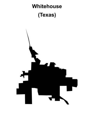 Whitehouse (Texas) boş ana hat haritası
