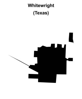 Whitewright (Texas) boş ana hat haritası