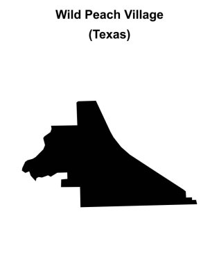 Vahşi Şeftali Köyü (Texas) boş ana hat haritası