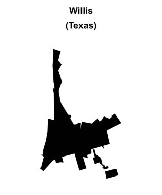Willis (Texas) boş ana hat haritası
