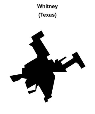 Whitney (Texas) boş ana hat haritası