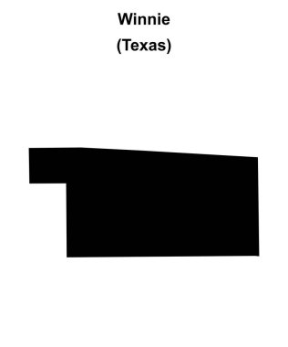 Winnie (Texas) boş ana hat haritası
