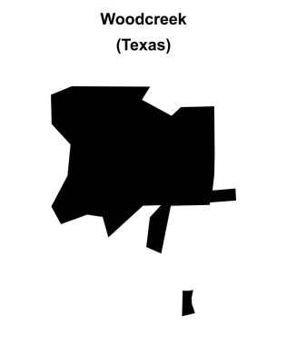 Woodcreek (Texas) boş ana hat haritası