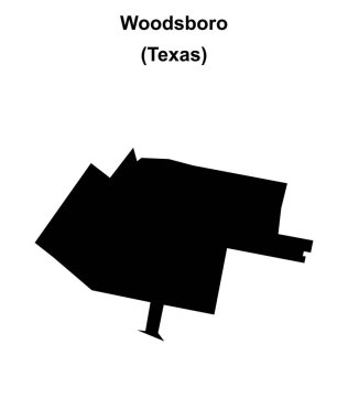 Woodsboro (Texas) boş ana hat haritası