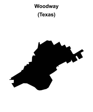 Woodway (Texas) boş ana hat haritası