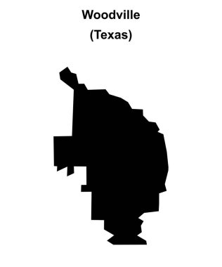 Woodville (Texas) boş ana hat haritası
