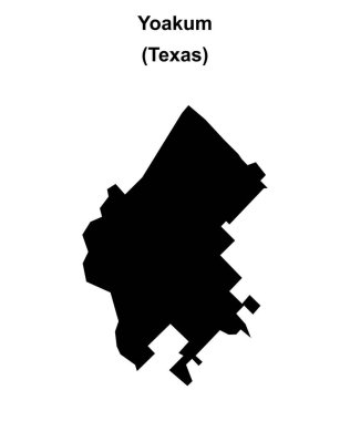 Yoakum (Texas) boş ana hat haritası