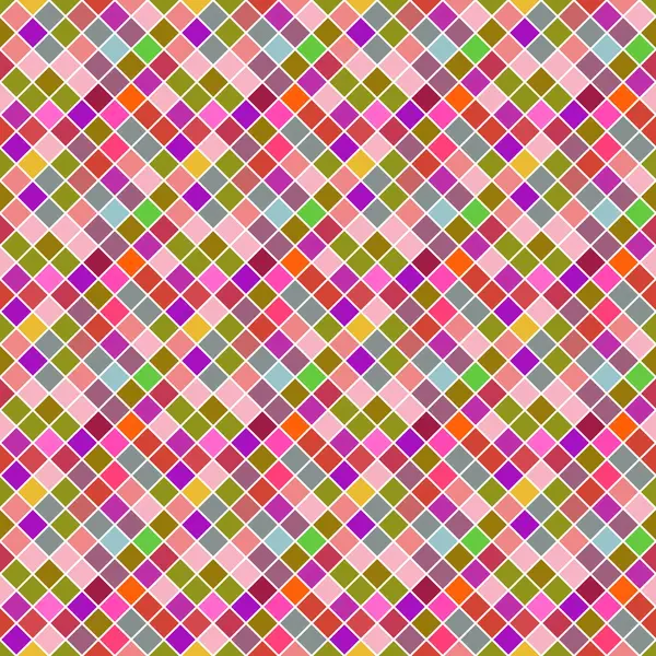 Geometrik dikişsiz köşegen kare arkaplan - soyut çok renkli vektör grafik tasarımı