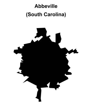 Abbeville (Güney Carolina) boş ana hat haritası