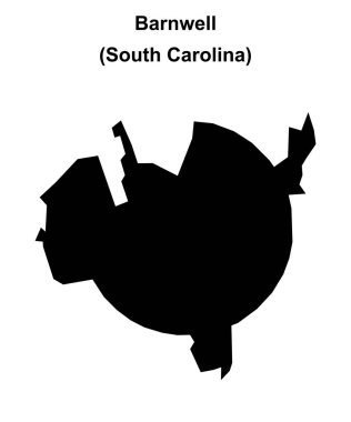 Barnwell (Güney Carolina) boş ana hat haritası