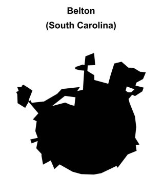 Belton (Güney Carolina) boş ana hat haritası