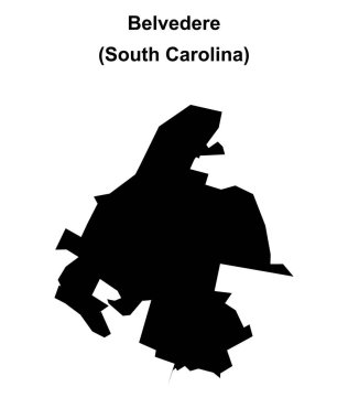 Belvedere (Güney Carolina) boş ana hat haritası