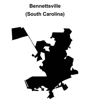 Bennettsville (Güney Carolina) boş ana hat haritası