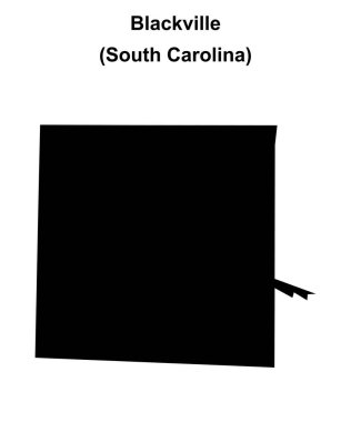 Blackville (Güney Carolina) boş ana hat haritası