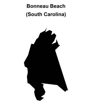 Bonneau Sahili (Güney Carolina) boş ana hat haritası