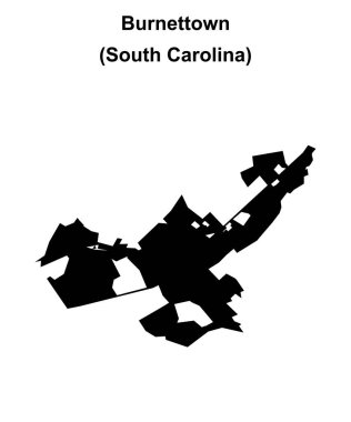 Burnettown (Güney Carolina) boş ana hat haritası