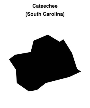 Cateechee (Güney Carolina) boş ana hat haritası