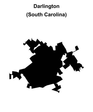 Darlington (Güney Carolina) boş ana hat haritası