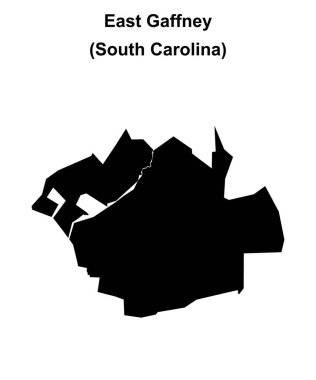 Doğu Gaffney (Güney Carolina) boş ana hat haritası