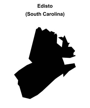 Edisto (Güney Carolina) boş ana hat haritası