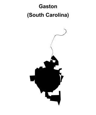 Gaston (Güney Carolina) boş ana hat haritası