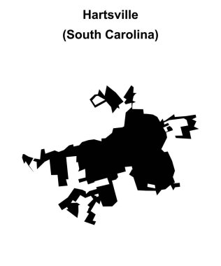 Hartsville (Güney Carolina) boş ana hat haritası