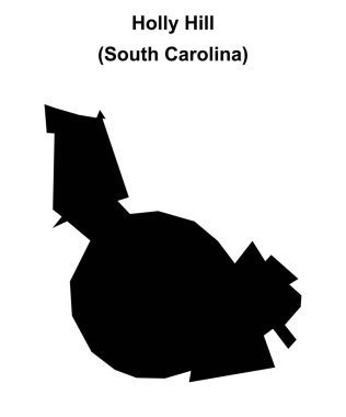 Holly Hill (Güney Carolina) boş ana hat haritası