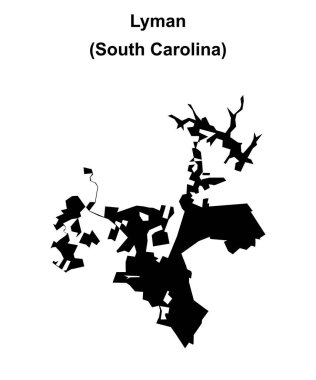 Lyman (Güney Carolina) boş ana hat haritası