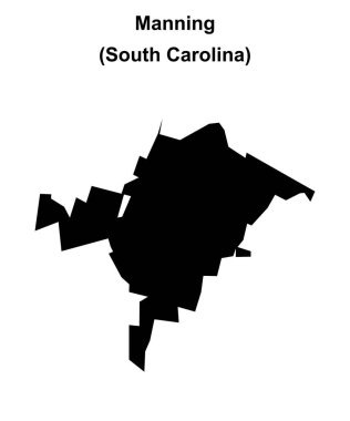Manning (Güney Carolina) boş ana hat haritası