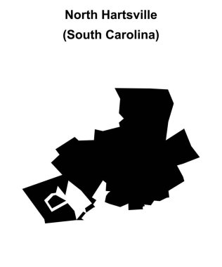 Kuzey Hartsville (Güney Carolina) boş ana hat haritası