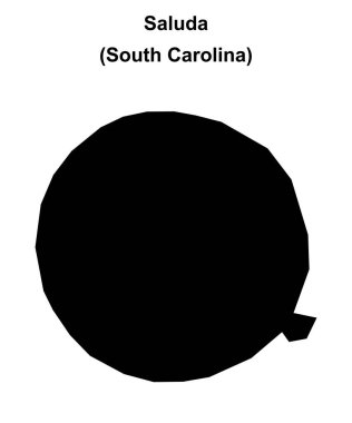 Saluda (Güney Carolina) boş ana hat haritası