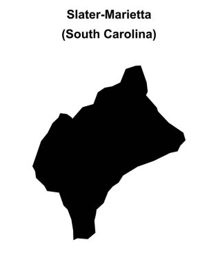 Slater-Marietta (Güney Carolina) boş ana hat haritası