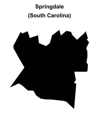 Springdale (Güney Carolina) boş ana hat haritası