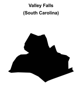 Valley Falls (Güney Carolina) boş ana hat haritası