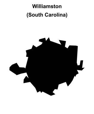 Williamston (Güney Carolina) boş ana hat haritası