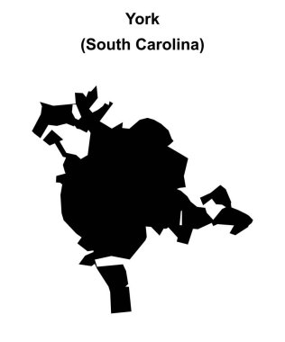 York (Güney Carolina) boş ana hat haritası