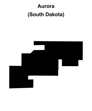 Aurora (Güney Dakota) boş ana hat haritası