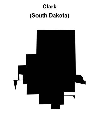 Clark (Güney Dakota) boş ana hat haritası