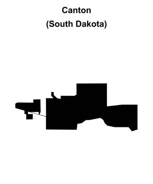 Canton (Güney Dakota) boş ana hat haritası