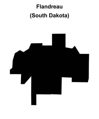 Flandreau (Güney Dakota) boş ana hat haritası