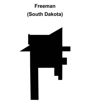 Freeman (Güney Dakota) boş ana hat haritası