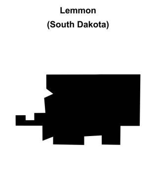 Lemmon (Güney Dakota) boş ana hat haritası