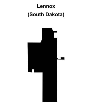 Lennox (Güney Dakota) boş ana hat haritası