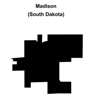 Madison (Güney Dakota) boş ana hat haritası