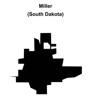 Miller (Güney Dakota) boş ana hat haritası