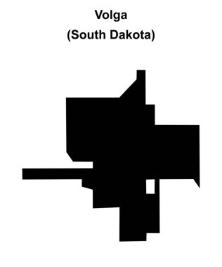 Volga (Güney Dakota) boş ana hat haritası