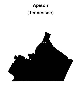 Apison (Tennessee) boş ana hat haritası