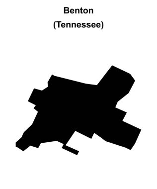 Benton (Tennessee) boş ana hat haritası