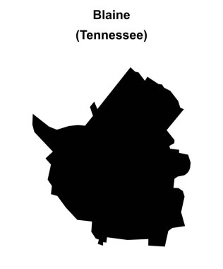 Blaine (Tennessee) boş ana hat haritası